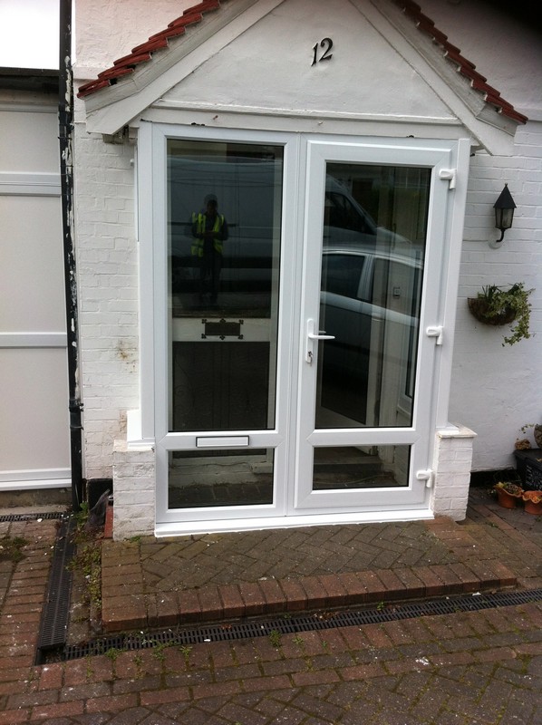 uPVC French doors fitted as front entrance in Isleworth